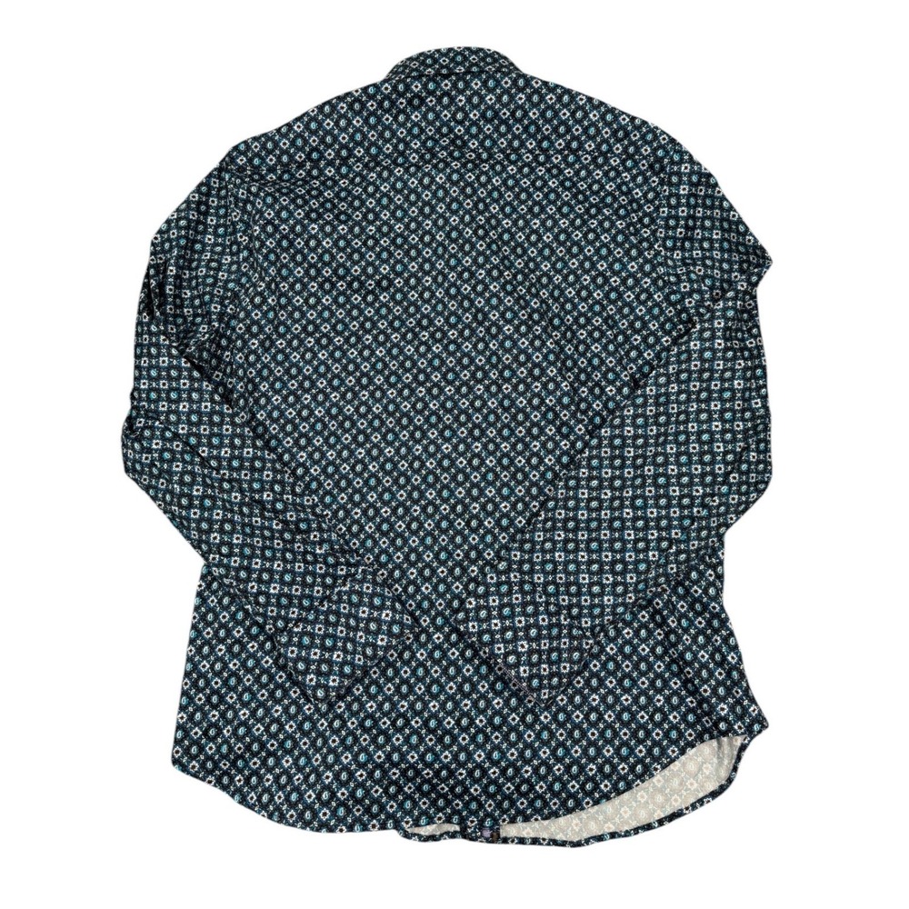 Robert Graham Button Up Shirt Mens 2XL Blue Paisley Medallion Classic Fit LS - Picture 3 of 8